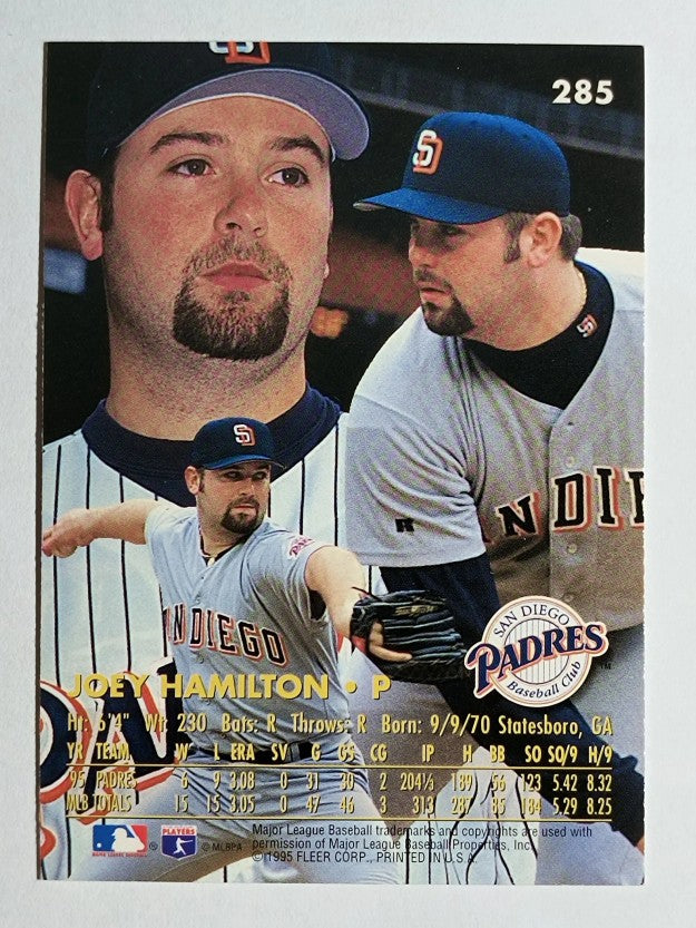 1996 Ultra #285 Joey Hamilton