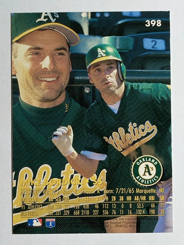 1996 Ultra #398 Mike Bordick