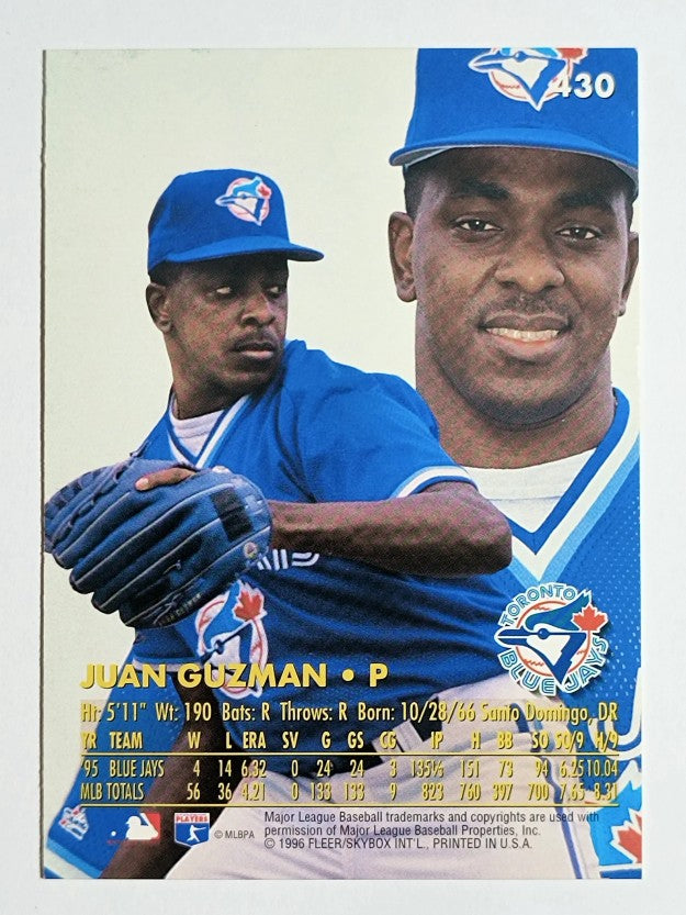 1996 Ultra #430 Juan Guzman