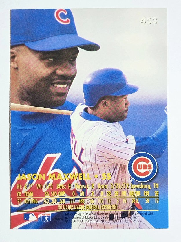 1996 Ultra #453 Jason Maxwell RC