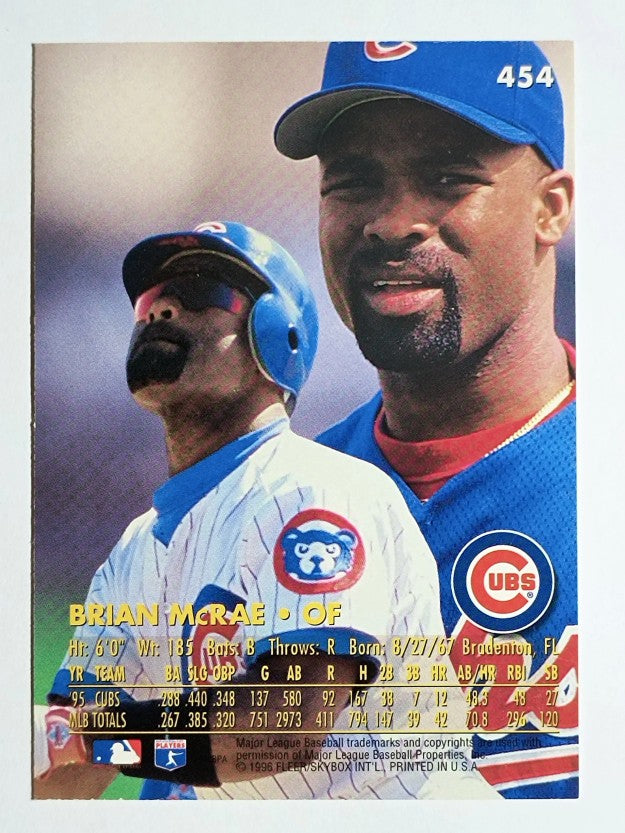 1996 Ultra #454 Brian McRae