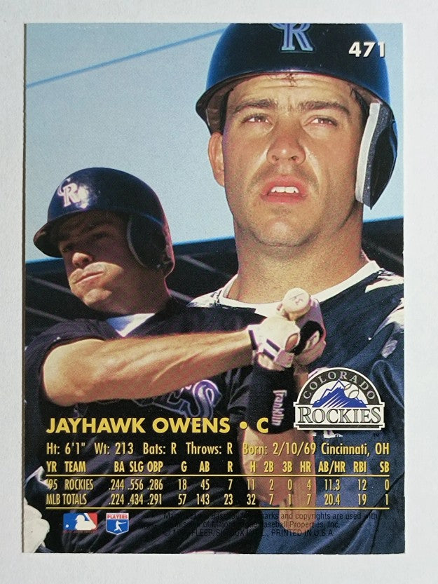 1996 Ultra #471 Jayhawk Owens