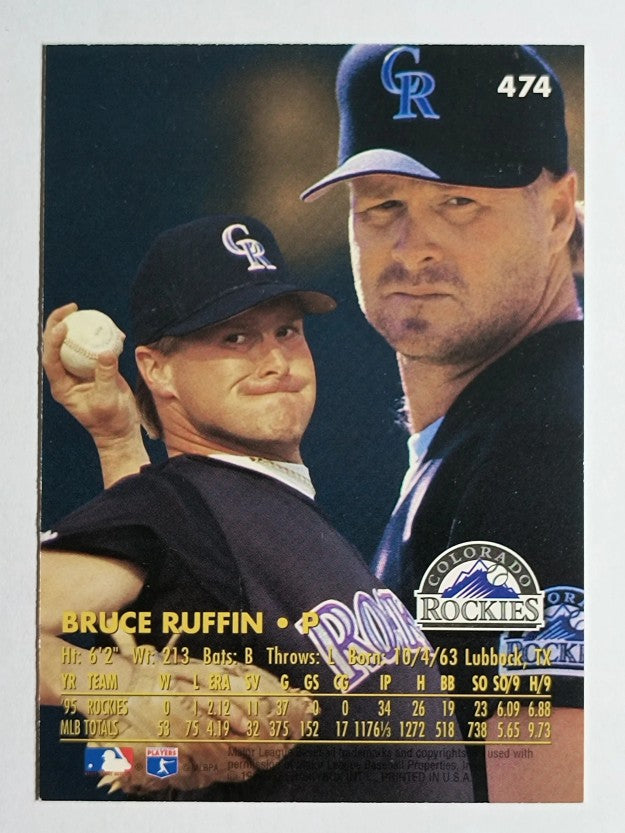 1996 Ultra #474 Bruce Ruffin