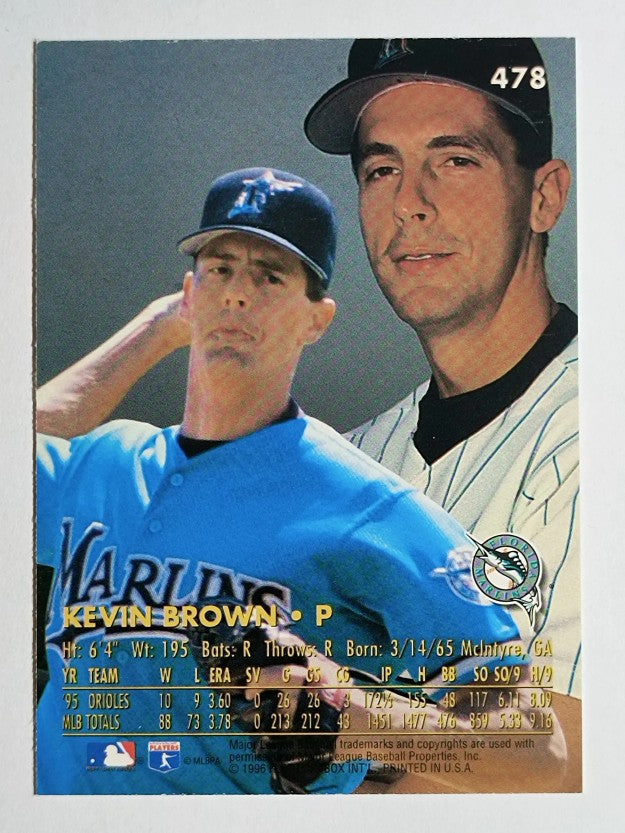 1996 Ultra #478 Kevin Brown