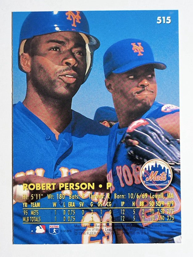 1996 Ultra #515 Robert Person