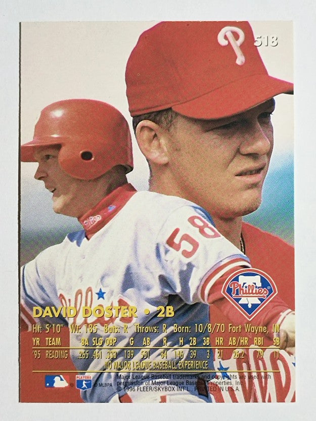1996 Ultra #518 David Doster RC