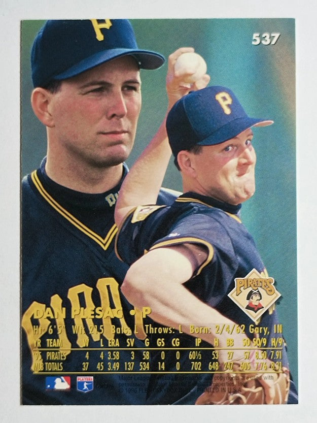 1996 Ultra #537 Dan Plesac
