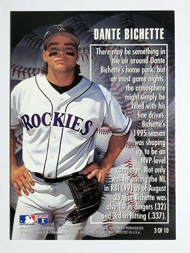 1996 Ultra RBI Kings #3 Dante Bichette