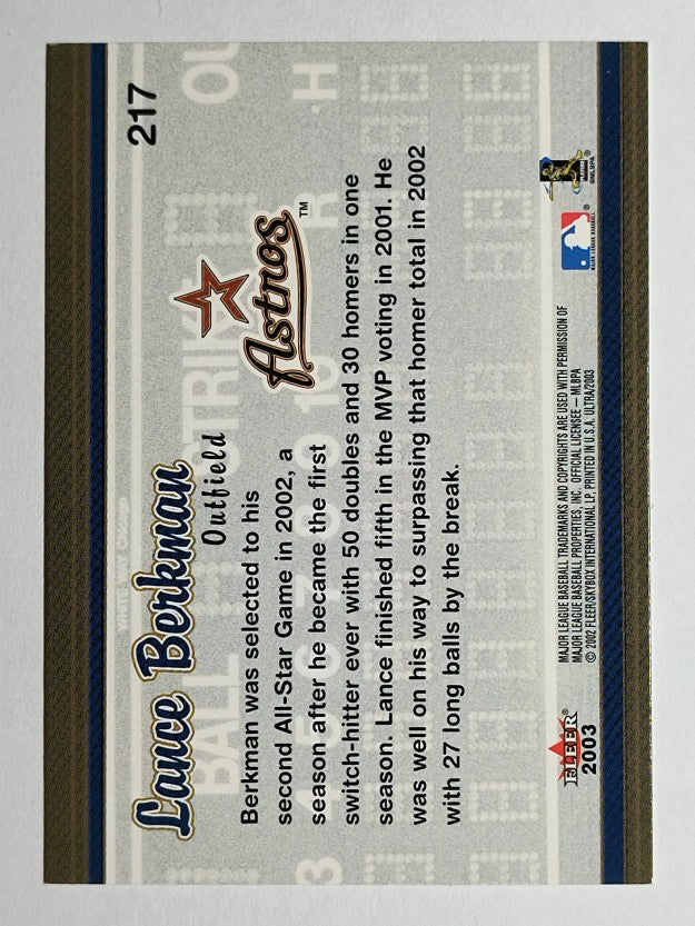2003 Ultra #217 Lance Berkman AS
