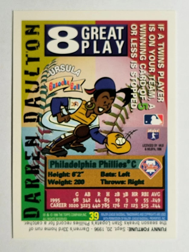 1996 Bazooka #39 Darren Daulton