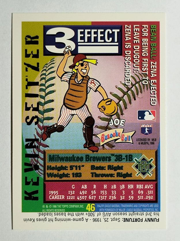 1996 Bazooka #46 Kevin Seitzer