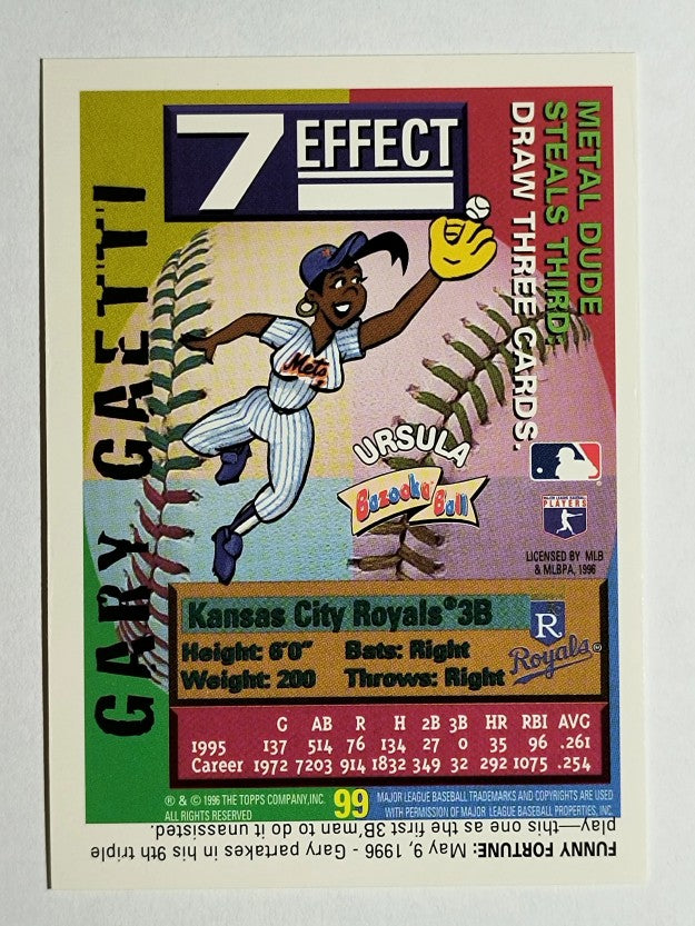 1996 Bazooka #99 Gary Gaetti