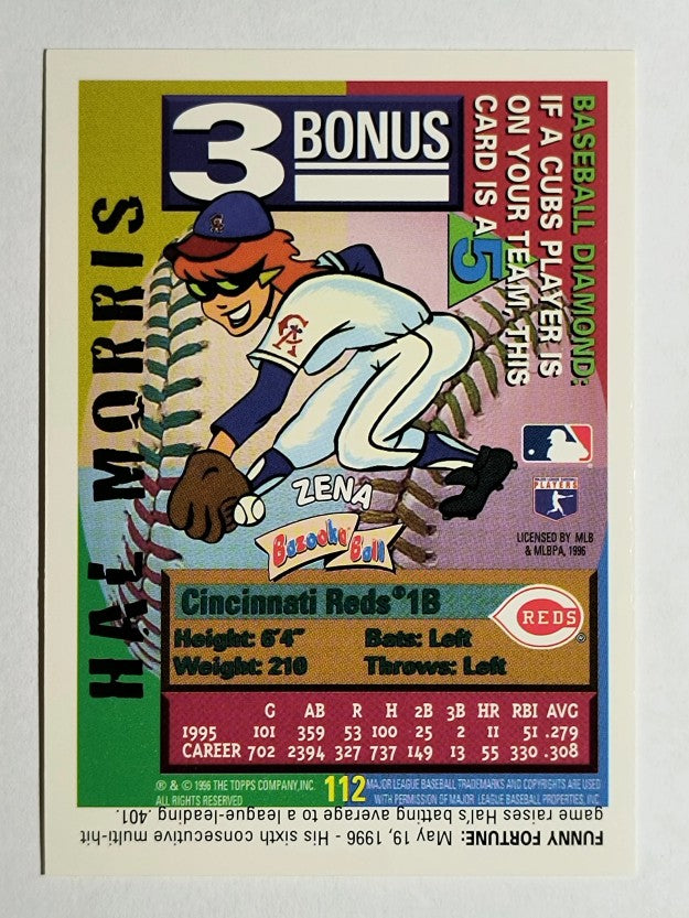 1996 Bazooka #112 Hal Morris