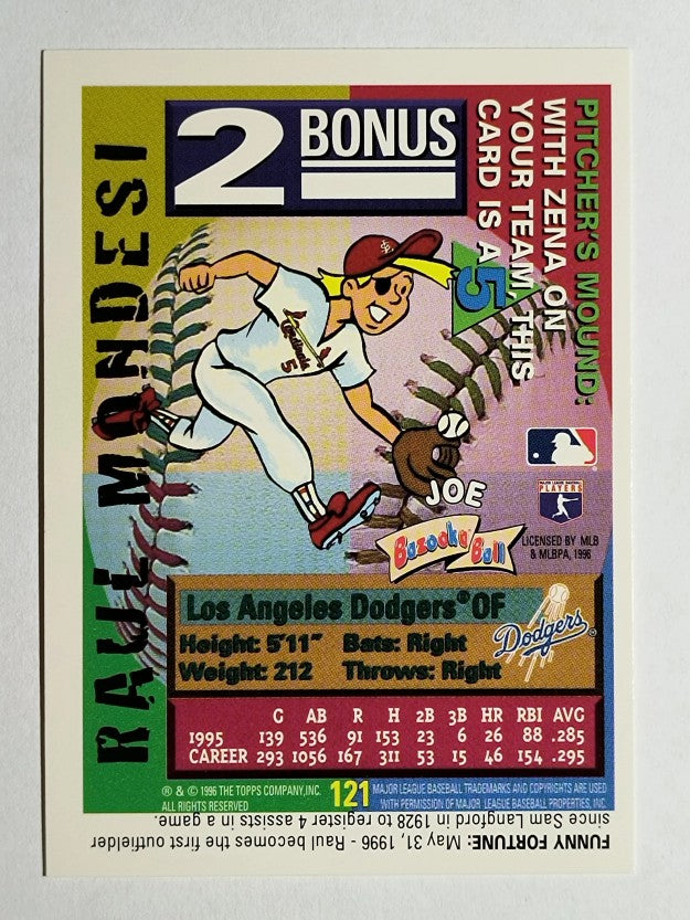 1996 Bazooka #121 Raul Mondesi