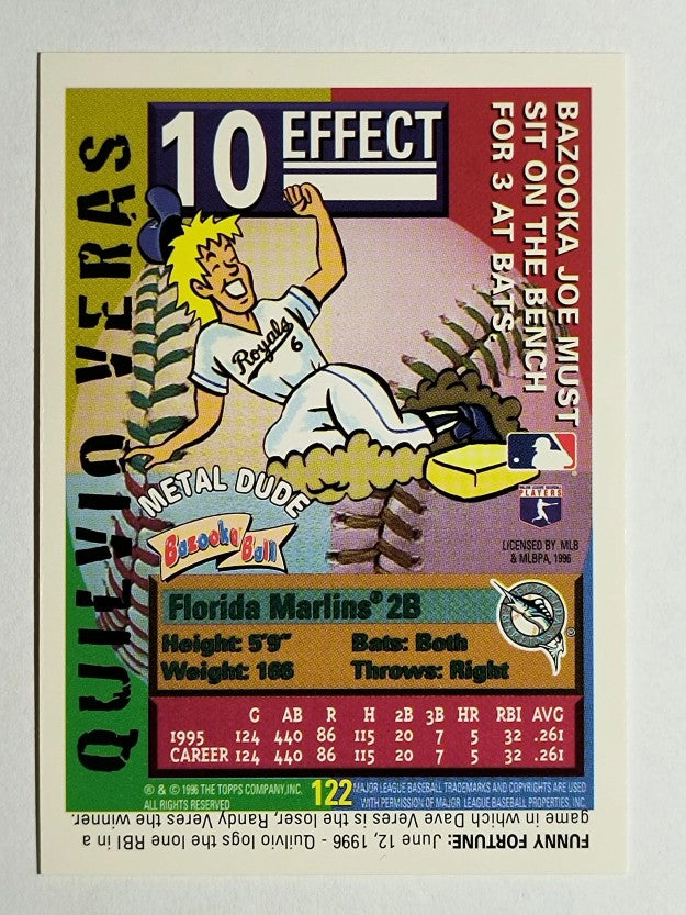 1996 Bazooka #122 Quilvio Veras