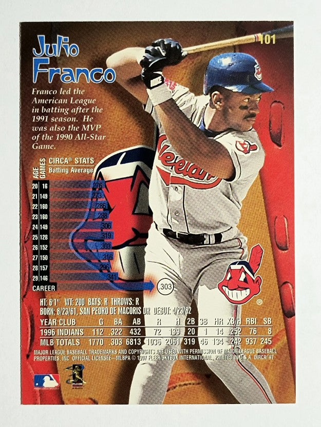 1997 Circa #101 Julio Franco