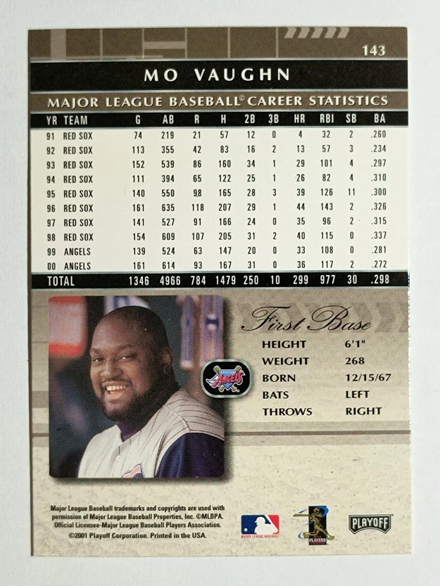 2001 Absolute Memorabilia #143 Mo Vaughn