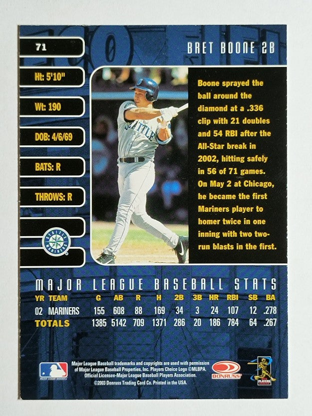 2003 Studio #71 Bret Boone