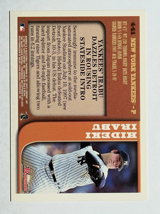 1997 Bowman #441 Hideki Irabu