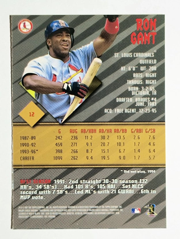 1997 Bowman's Best #12 Ron Gant