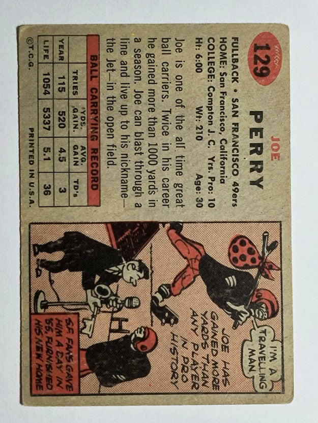 1957 Topps #129 Joe Perry (VG)