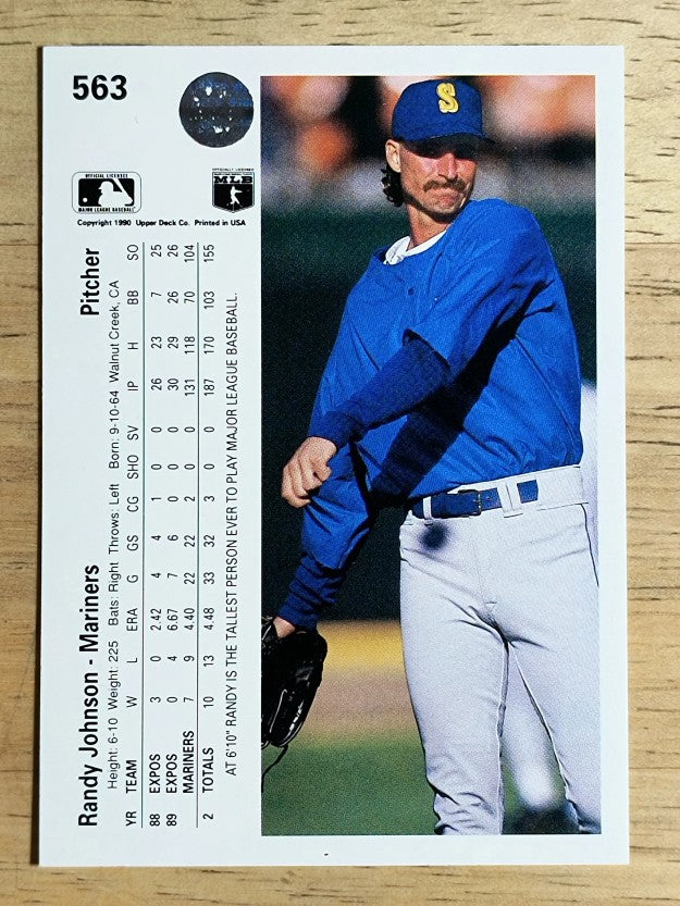 1990 Upper Deck #563 Randy Johnson