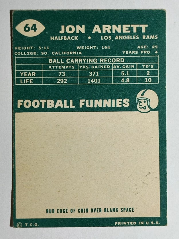 1960 Topps #64 Jon Arnett (VG)