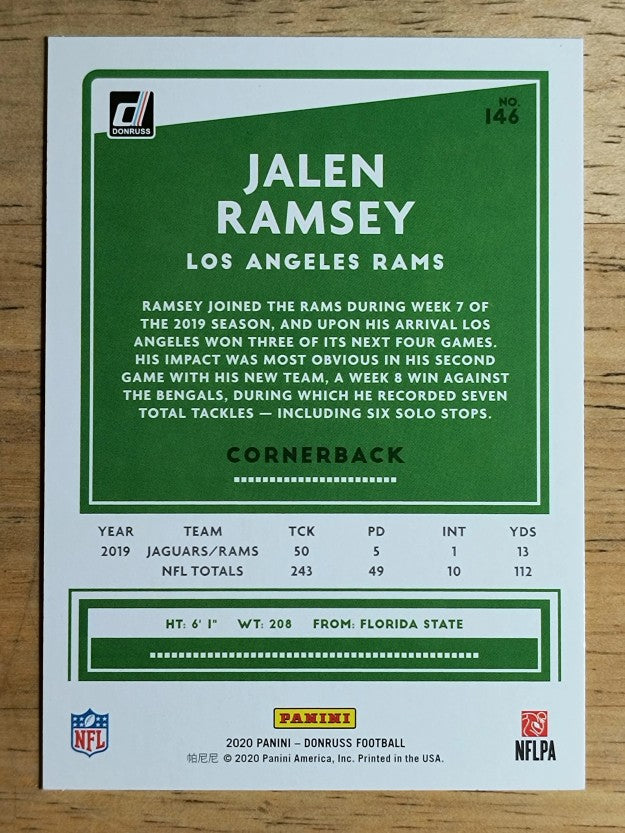 2020 Donruss #146 Jalen Ramsey