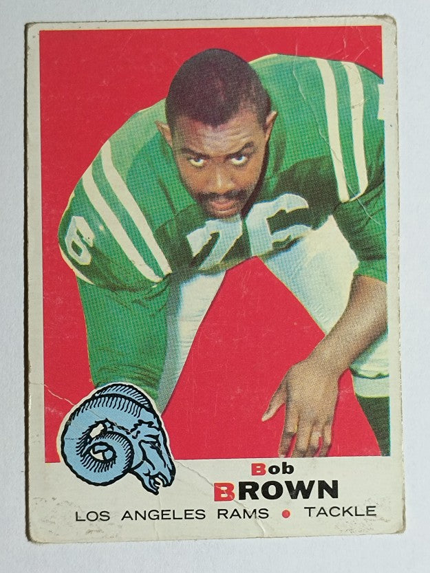 1969 Topps #245 Bob Brown OT (GOOD)