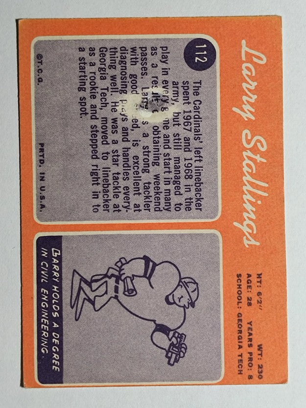 1970 Topps #112 Larry Stallings (POOR)