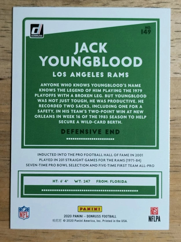 2020 Donruss #149 Jack Youngblood
