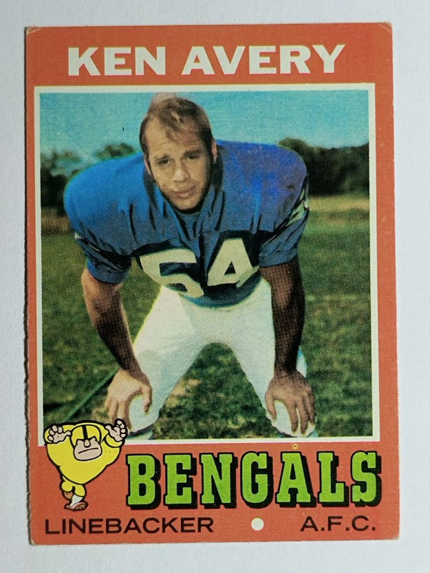 1971 Topps #22 Ken Avery RC (VGEX)
