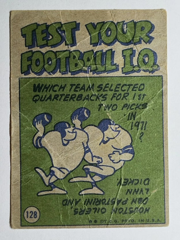 1972 Topps #128 Roman Gabriel IA (POOR)