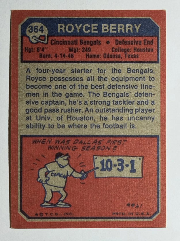 1973 Topps #364 Royce Berry (EXMT)
