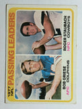 1978 Topps #331 Passing Leaders/Bob Griese/Roger Staubach (VGEX)