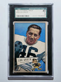 1952 Bowman Large #105 Lou Groza (SGC 3 VG scratched case)