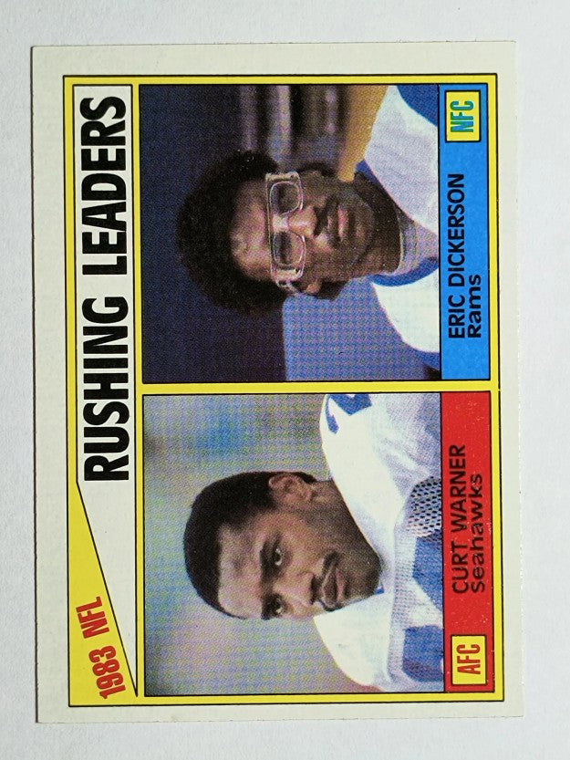 1984 Topps #204 Rushing Leaders/Curt Warner/Eric Dickerson