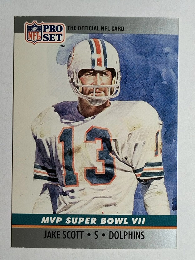1990 Pro Set Super Bowl MVP's #7 Jake Scott
