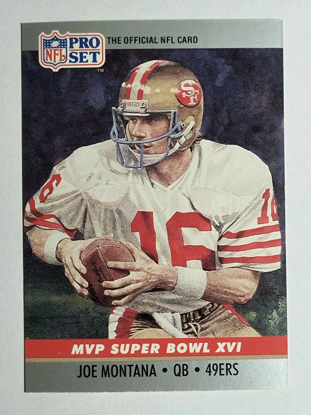 1990 Pro Set Super Bowl MVP's #16 Joe Montana
