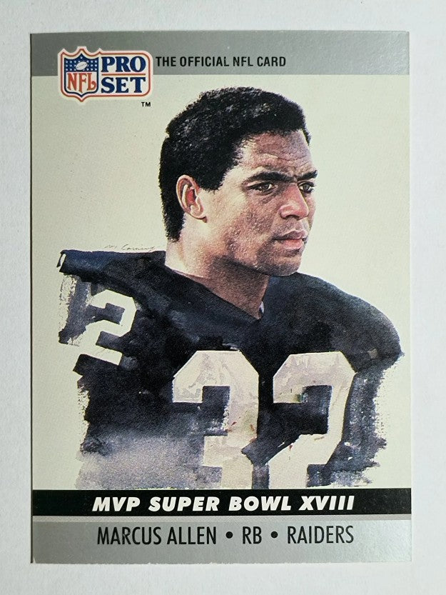 1990 Pro Set Super Bowl MVP's #18 Marcus Allen