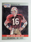 1990 Pro Set Super Bowl MVP's #19 Joe Montana