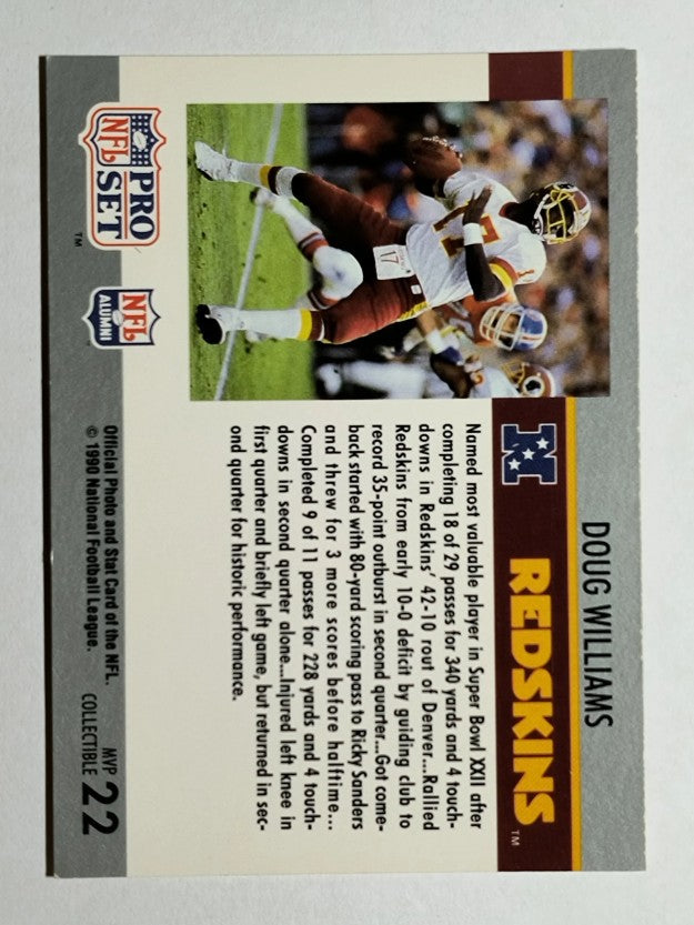 1990 Pro Set Super Bowl MVP's #22 Doug Williams
