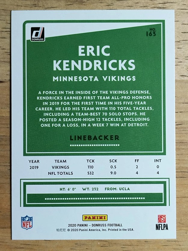 2020 Donruss #163 Eric Kendricks