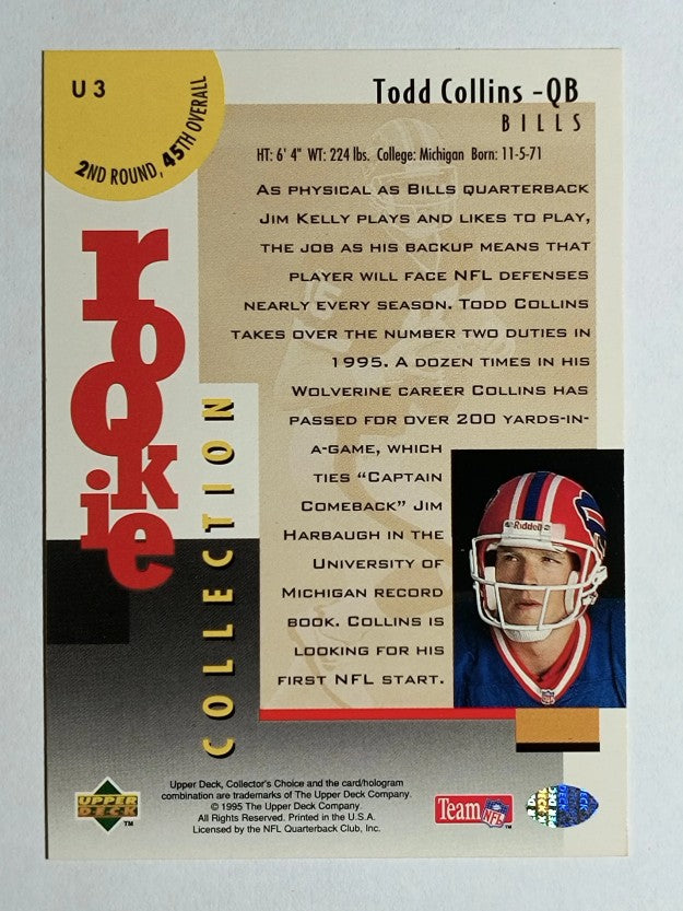 1995 Collector's Choice Update #U3 Todd Collins