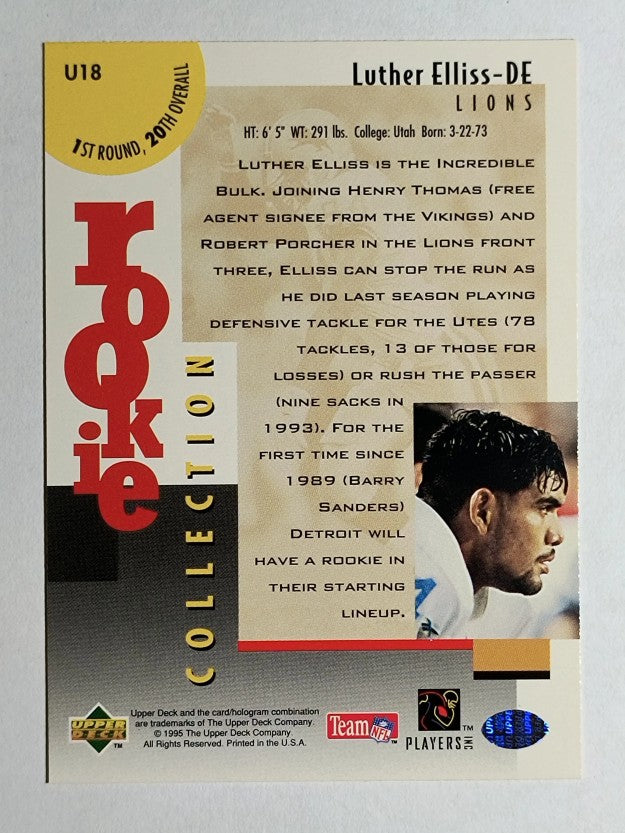 1995 Collector's Choice Update #U18 Luther Elliss
