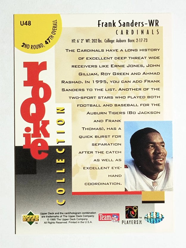 1995 Collector's Choice Update #U48 Frank Sanders