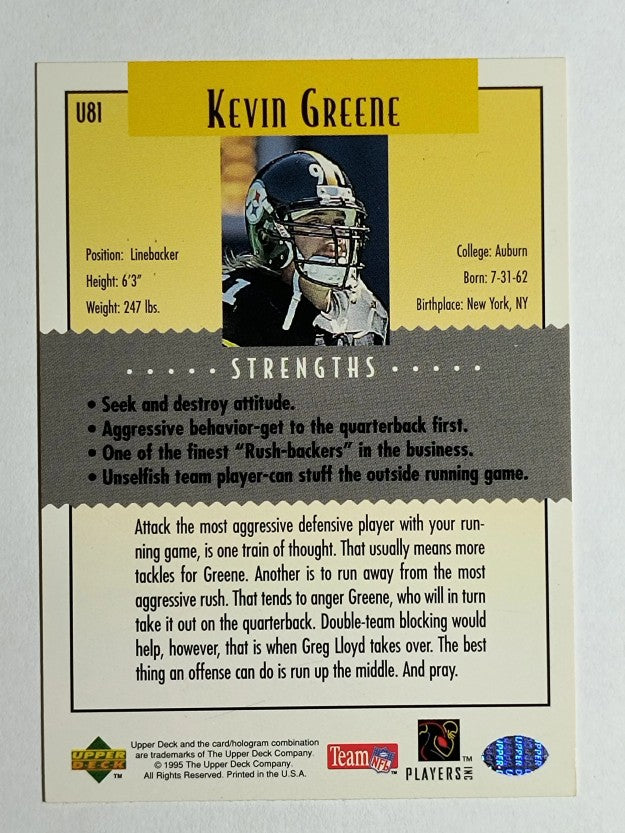 1995 Collector's Choice Update #U81 Kevin Greene K
