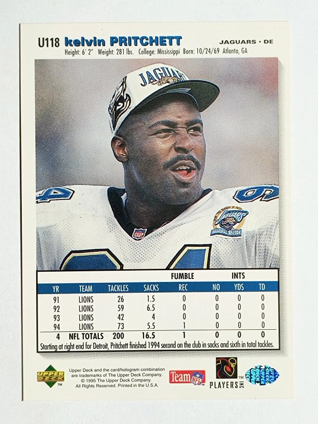 1995 Collector's Choice Update #U118 Kelvin Pritchett