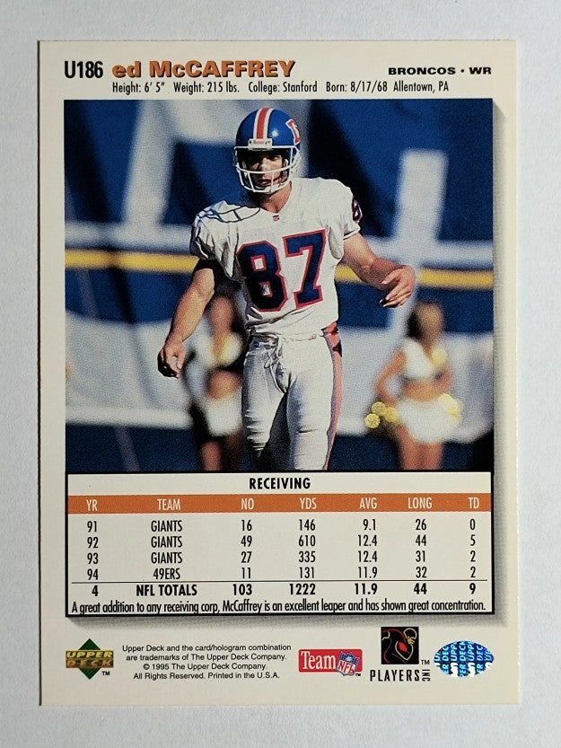 1995 Collector's Choice Update #U186 Ed McCaffrey