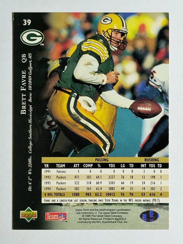 1995 Upper Deck #39 Brett Favre